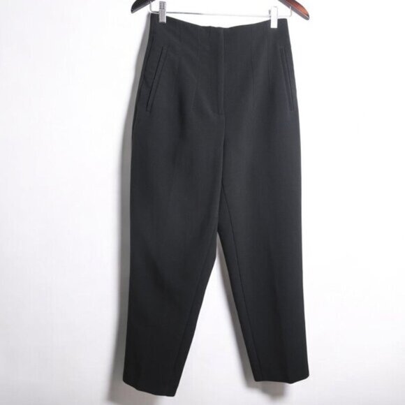 Zara Pants - Zara Black Smart Carrot Cutter Tapered Trousers High Waisted Pants Size Medium
